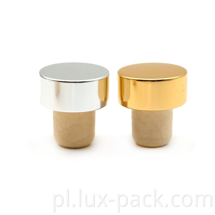 SUNWINJER NOWOŚĆ Uszczelnianie wielokrotnego użytku T-Plug Drewniana czapka Cork Cork Wine Stoppers